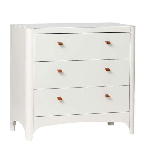 Leander 3 Drawer Dresser White