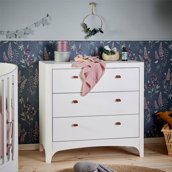 Leander 3 Drawer Dresser White