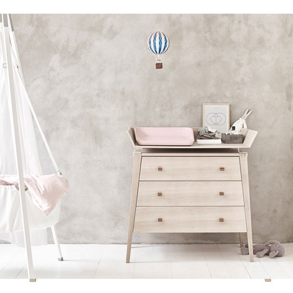 Leander Linea Changing Unit For Dresser Natural - Top Tray Only - Excludes Chest