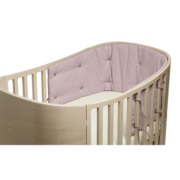 Leander Organic Classic Cot Bumper Dusty Rose