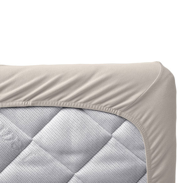 Leander Organic Fitted Cot Sheets 2pk Cappuccino
