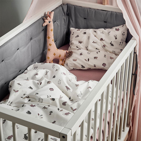 Leander Linea/Luna Cot Bumper Cool Grey