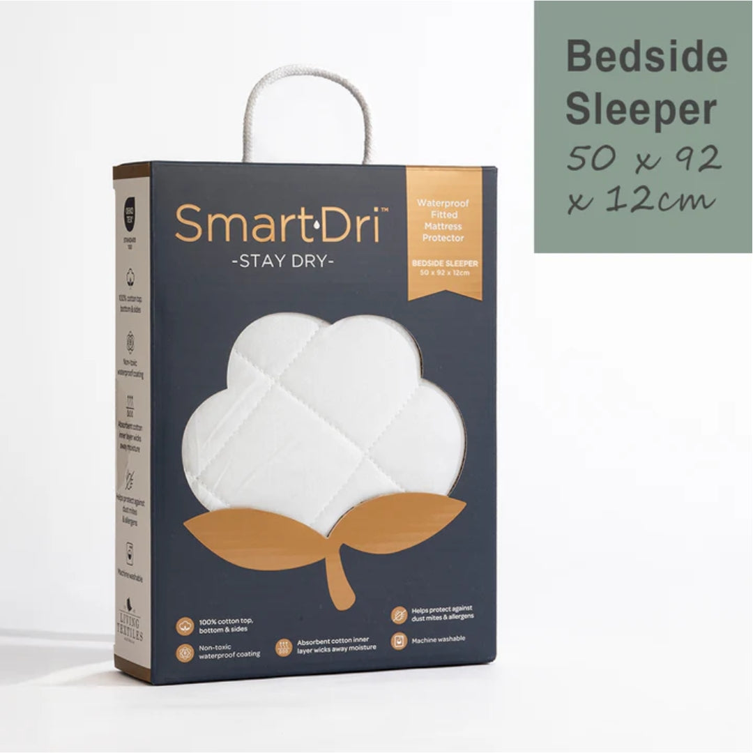 Living Textiles Smart-Dri Waterproof Mattress Protector Bedside Sleeper