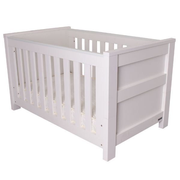 Love n Care Bordeaux Cot + Bordeaux Chest White + Mattress