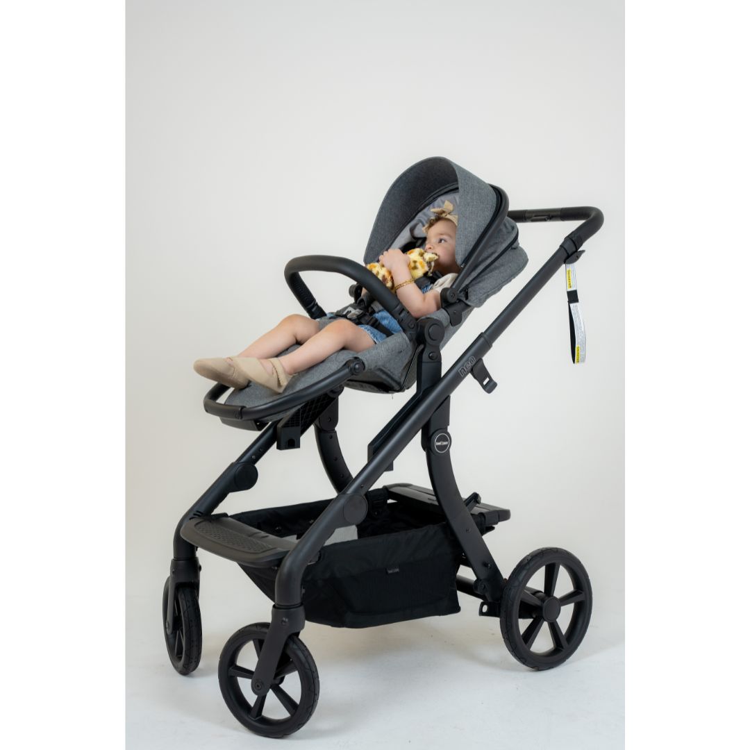 Love n Care Neo All-in-One Stroller Heathered Grey + Carry Cot