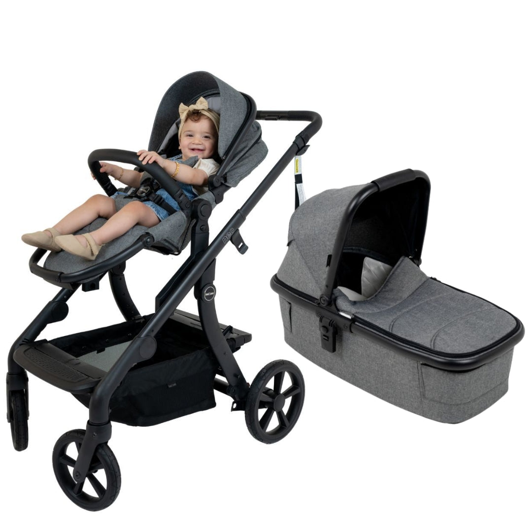 Love n Care Neo All-in-One Stroller Heathered Grey + Carry Cot