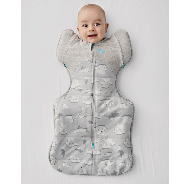 Love To Dream Swaddle UP Transition Bag 3.5Tog Large South Pole Grey
