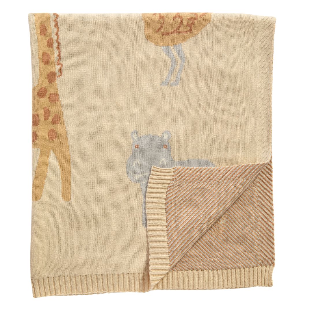 Living Textiles Jacquard Blanket Wild Safari
