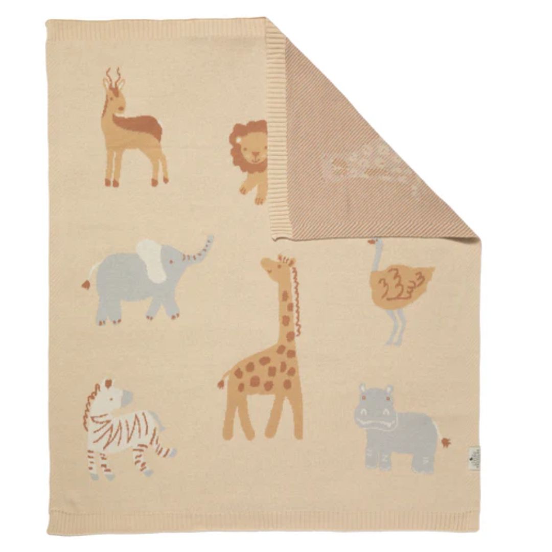 Living Textiles Jacquard Blanket Wild Safari