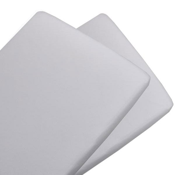 Living Textiles Jersey Bassinet Fitted Sheets 2pk White
