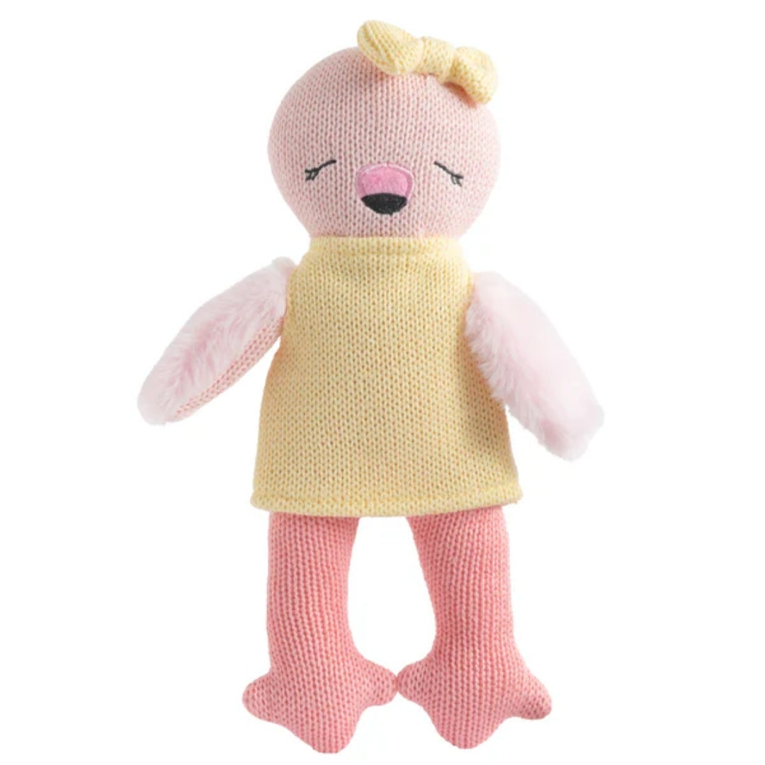Living Textiles Animal Knitted Toy Freya the Flamingo