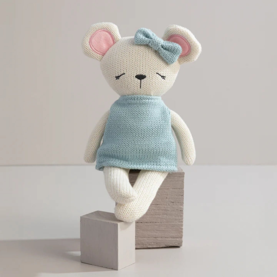 Living Textiles Animal Knitted Toy Molly the Mouse