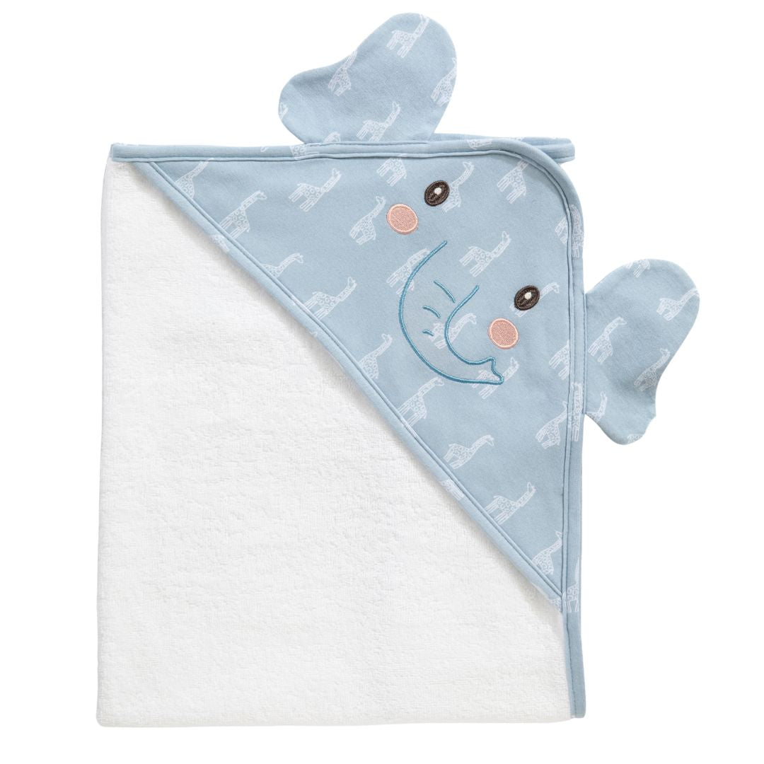 Living Textiles Hooded Towel Wild Safari/Elephant