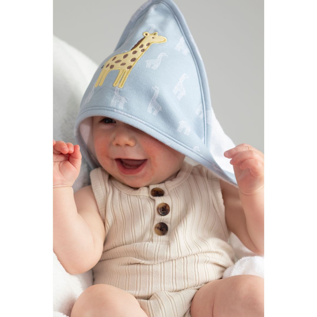 Living Textiles Hooded Towel Wild Safari/Giraffe