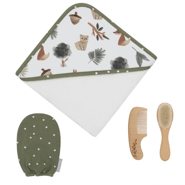 Living Textiles Baby Bath Gift Set Forest Retreat