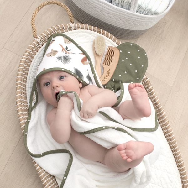 Living Textiles Baby Bath Gift Set Forest Retreat