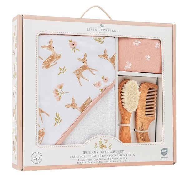 Living Textiles Baby Bath Gift Set Sophia's Garden