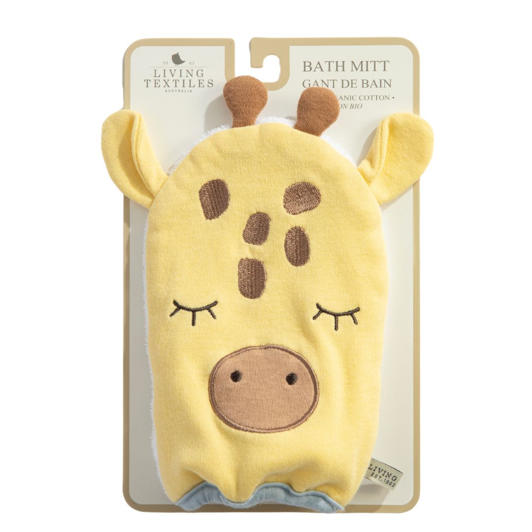 Living Textiles Bath Mitt Wild Safari/Giraffe