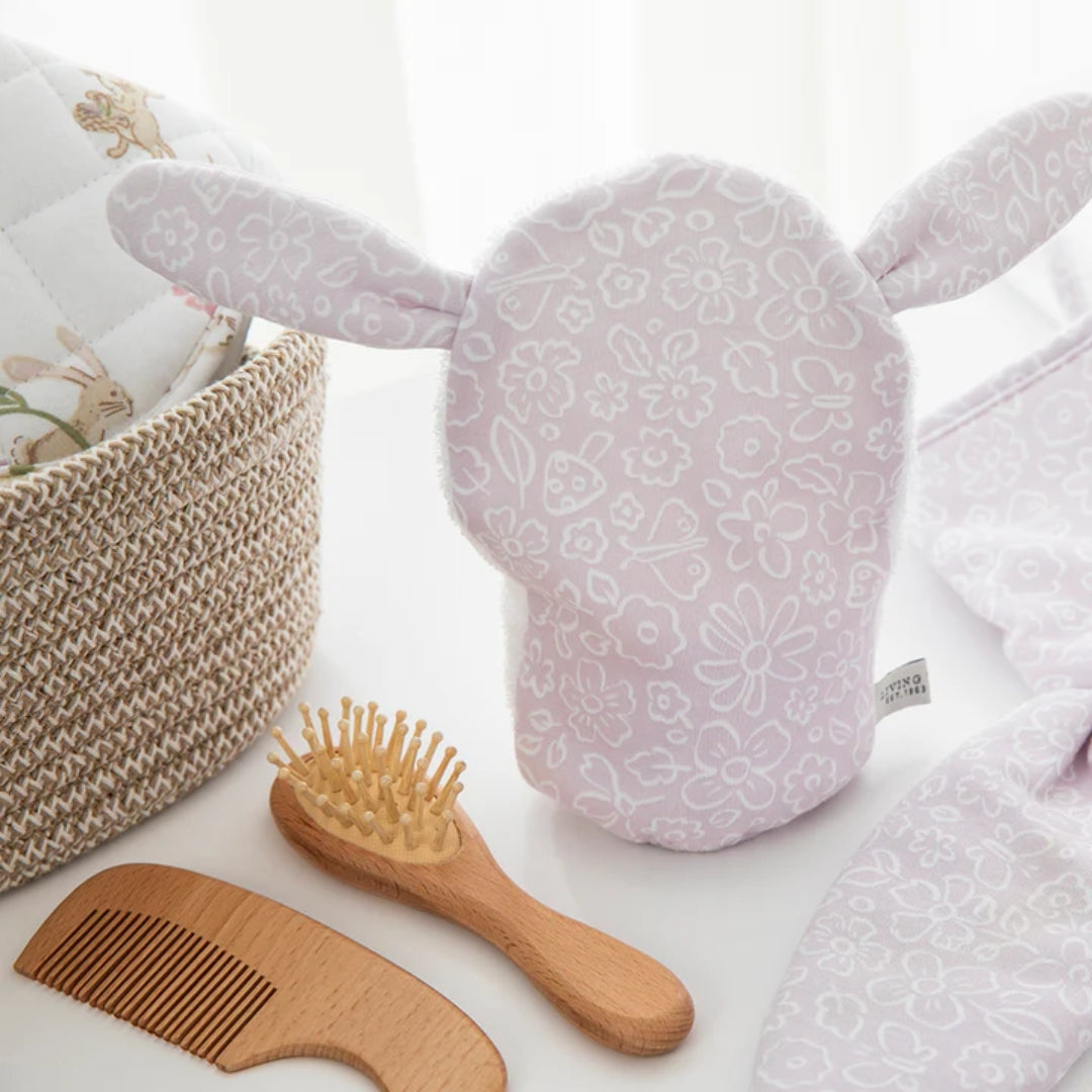 Living Textiles Bath Mitt Whimsical Wonderland