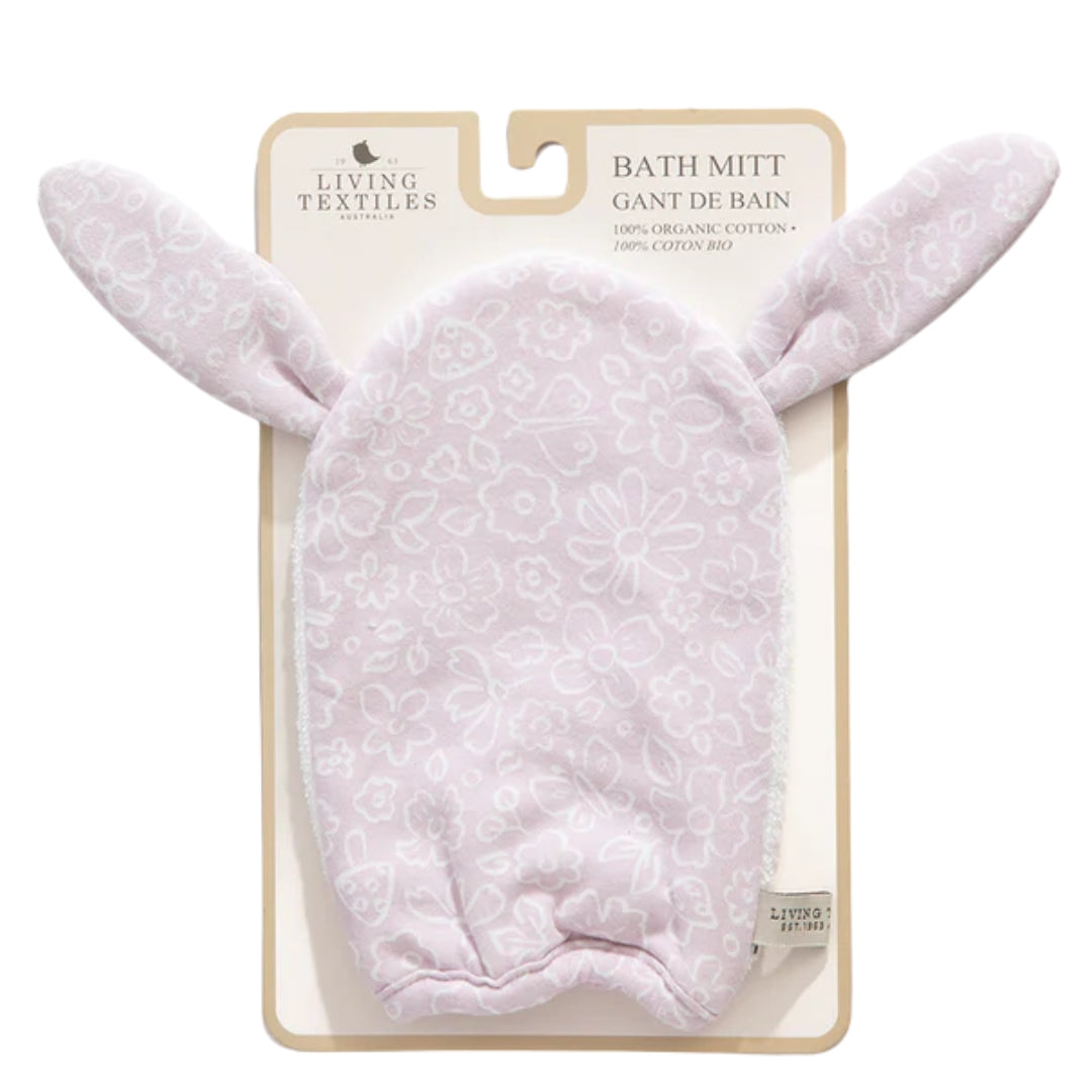 Living Textiles Bath Mitt Whimsical Wonderland