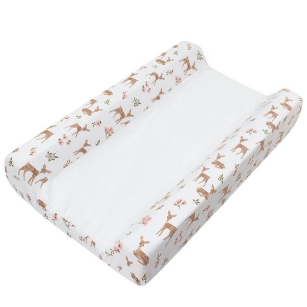 Living Textiles Jersey Change Pad Cover Sophia's Garden