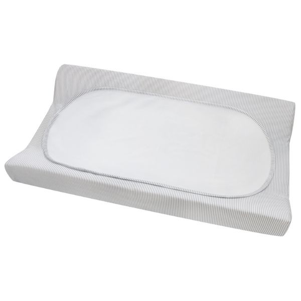 Living Textiles Jersey Change Pad Cover & Liner Grey Stripe