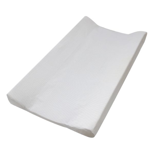 Living Textiles Jersey Change Pad Cover & Liner Grey Stripe
