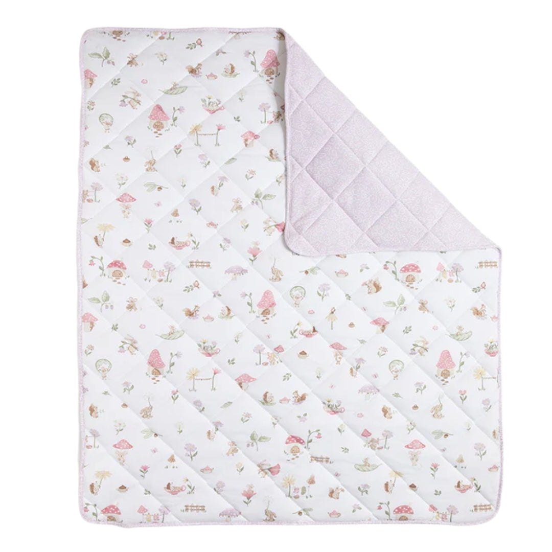 Living Textiles Reversible Quilted Cot Comforter Whimsical Wonderland
