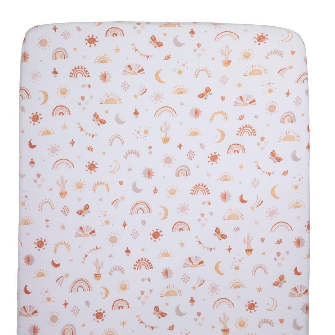 Living Textiles Cot Fitted Sheets 2pk Bohemian Bliss