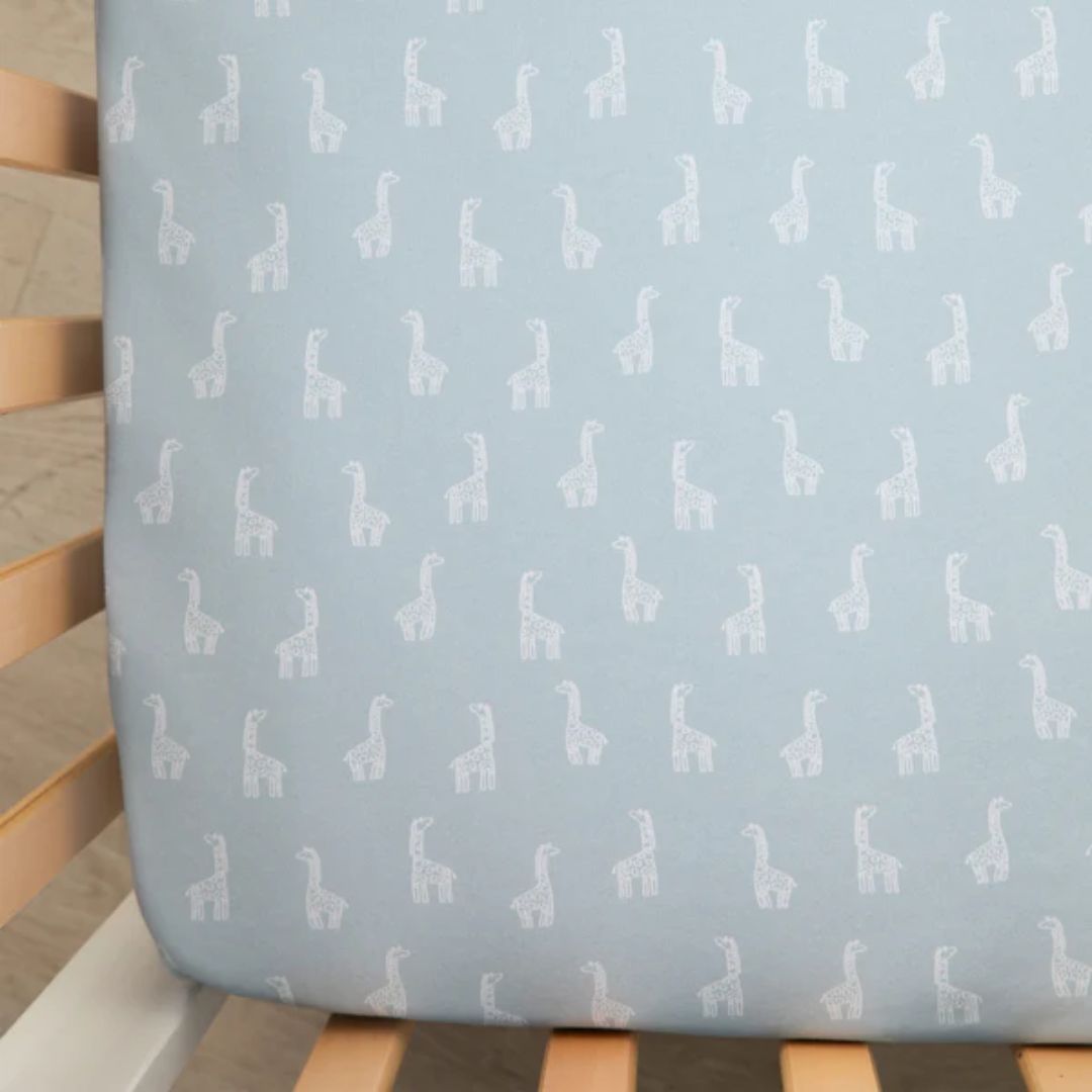 Living Textiles Cot Fitted Sheets 2pk Wild Safari