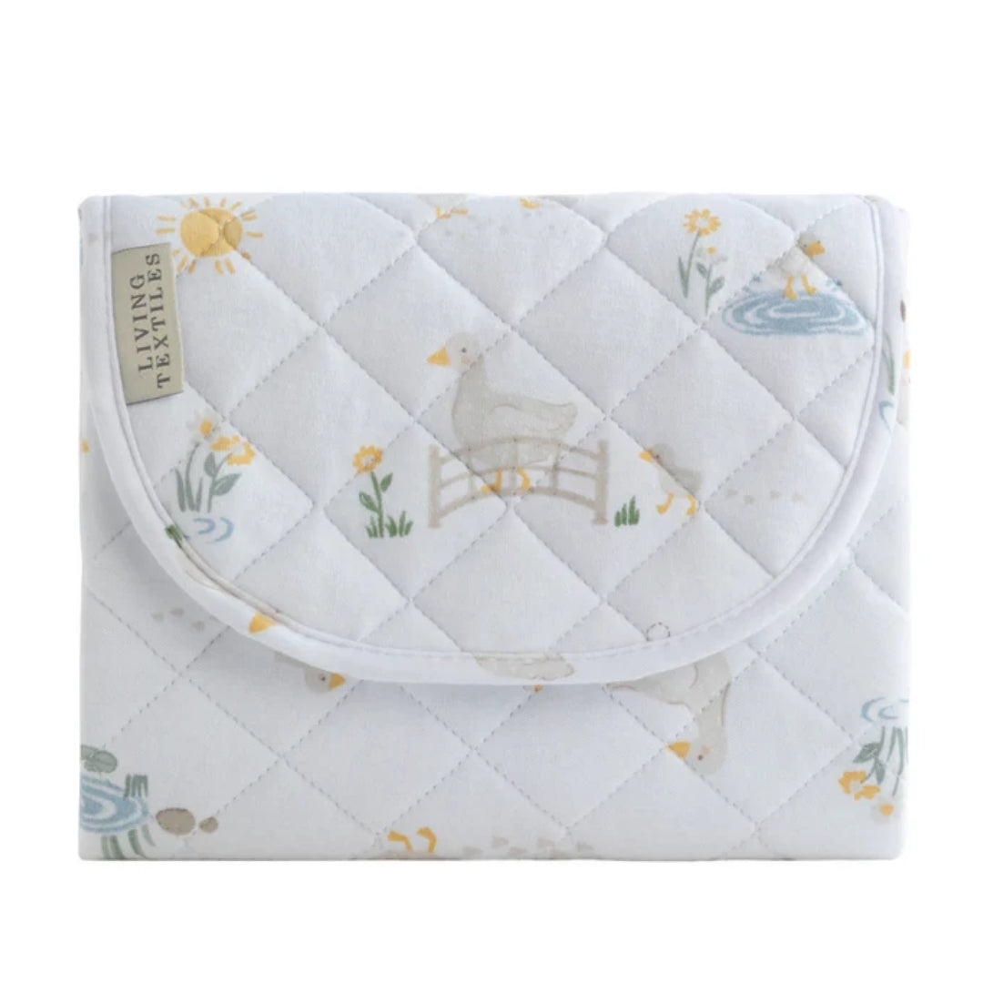 Living Textiles Foldable Waterproof Travel Change Mat Goosey Goosey