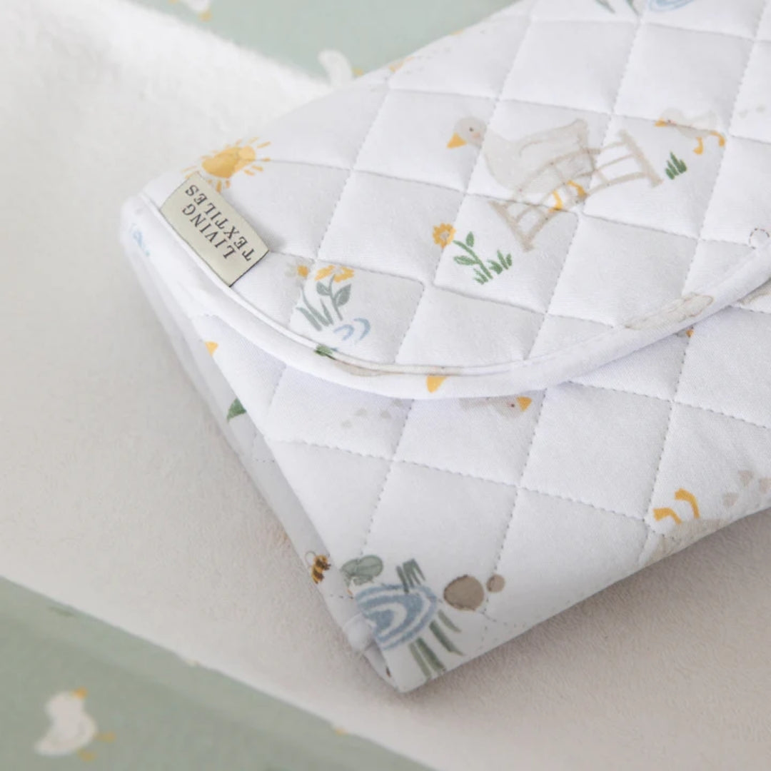 Living Textiles Foldable Waterproof Travel Change Mat Goosey Goosey