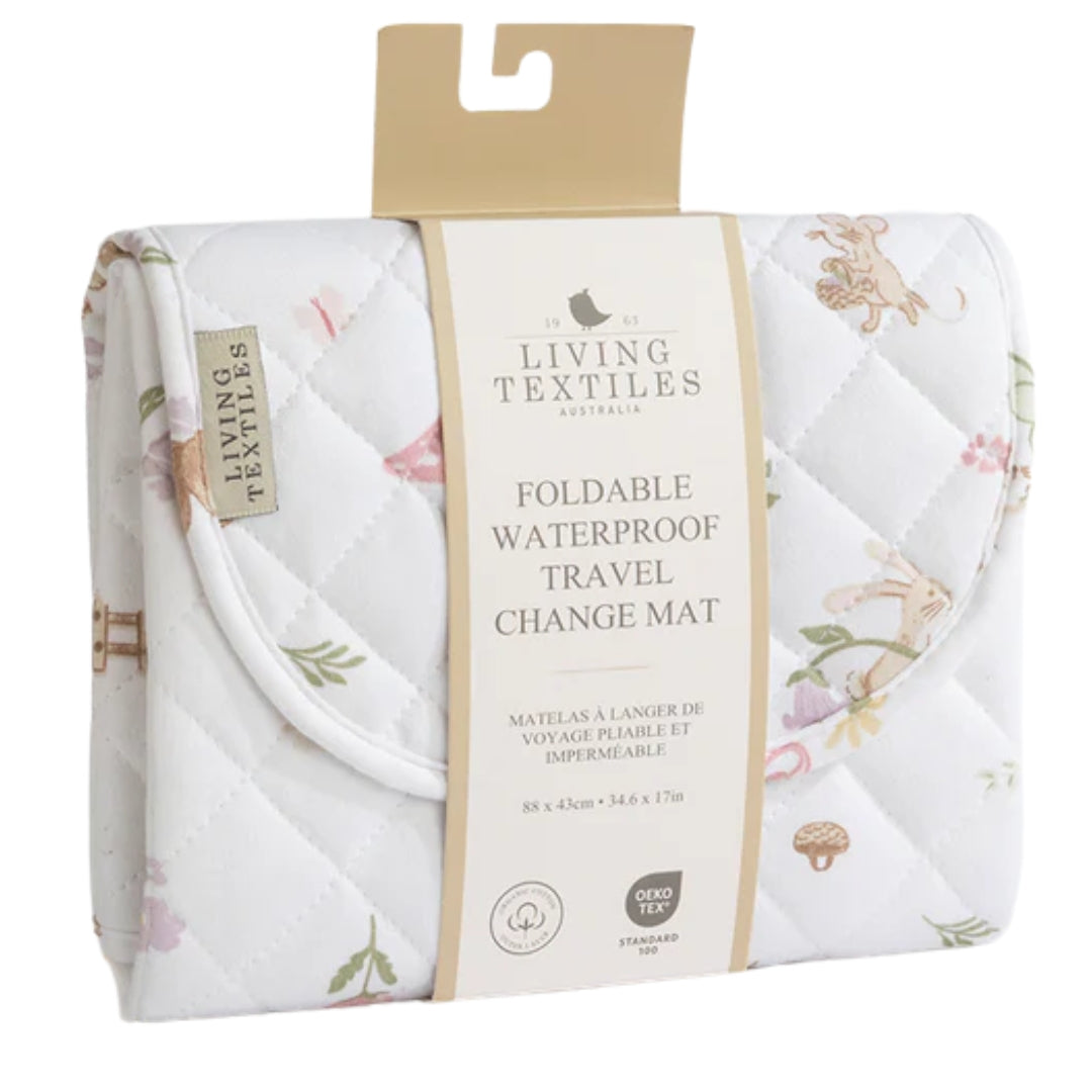 Living Textiles Foldable Waterproof Travel Change Mat Whimsical Wonderland