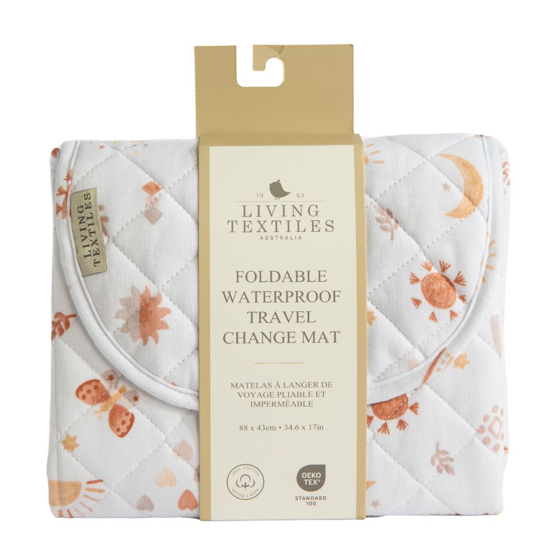 Living Textiles Foldable Waterproof Travel Change Mat Bohemian Bliss