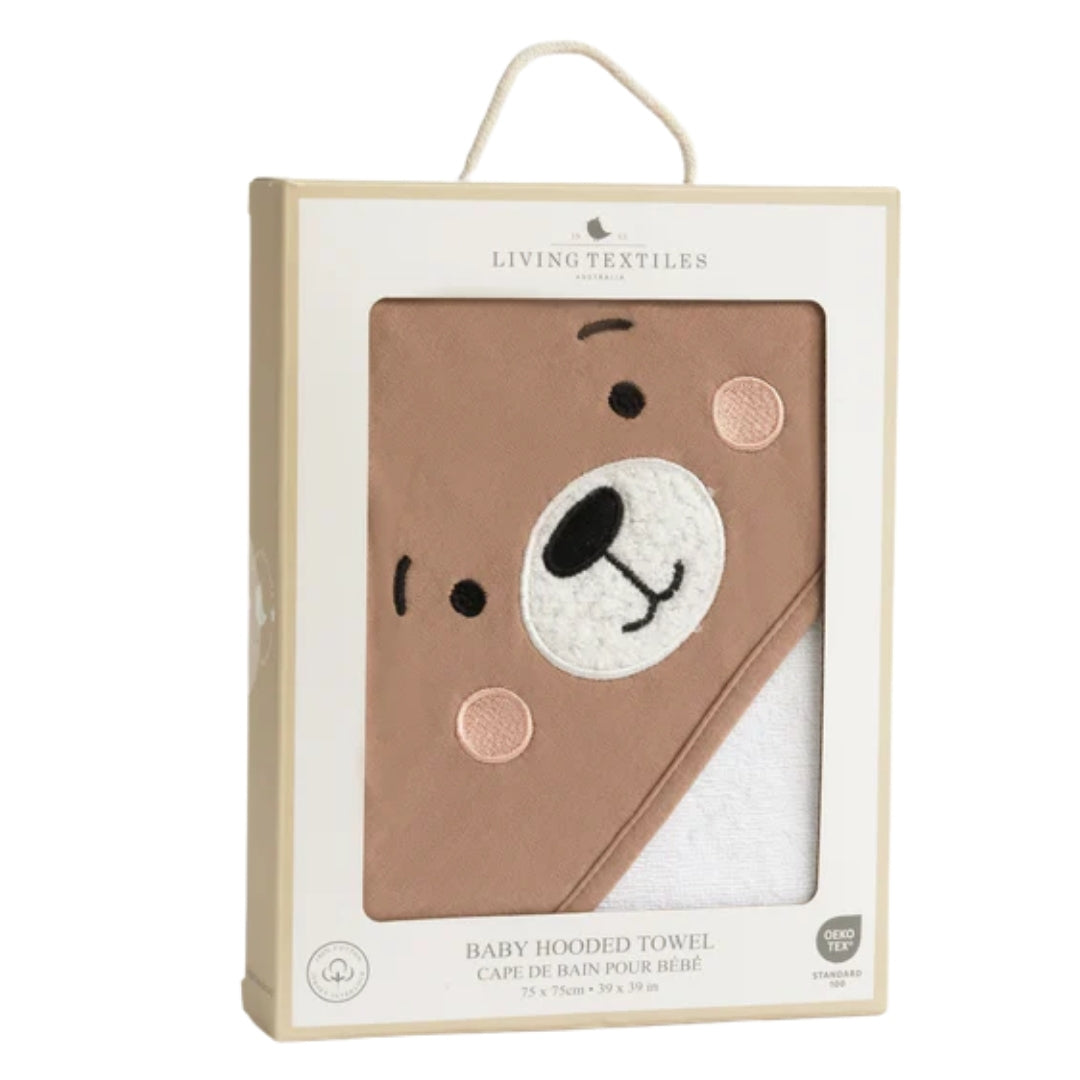 Living Textiles Hooded Towel Cuddly Bear