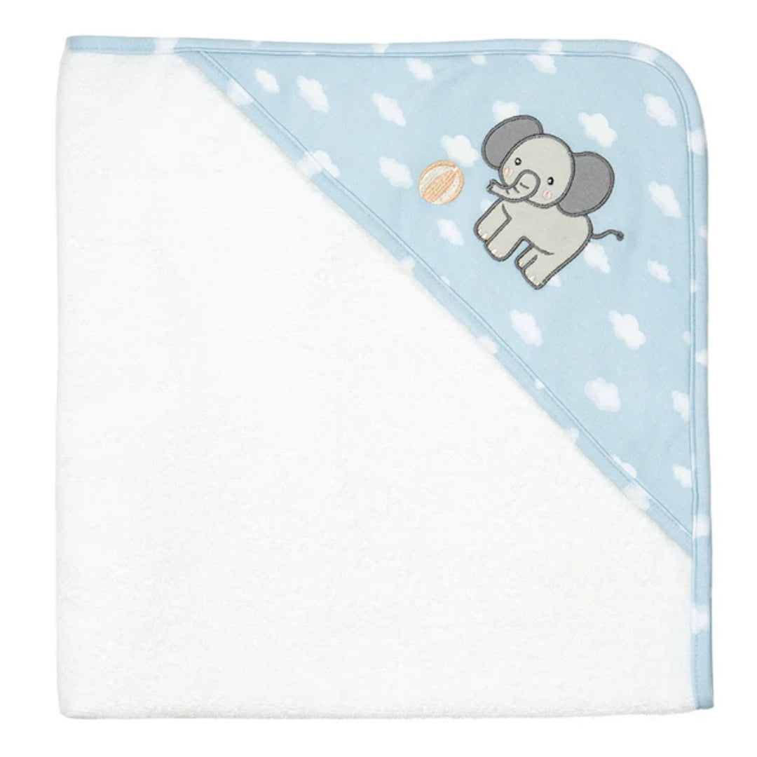 Living Textiles Hooded Towel Elephant Playtime