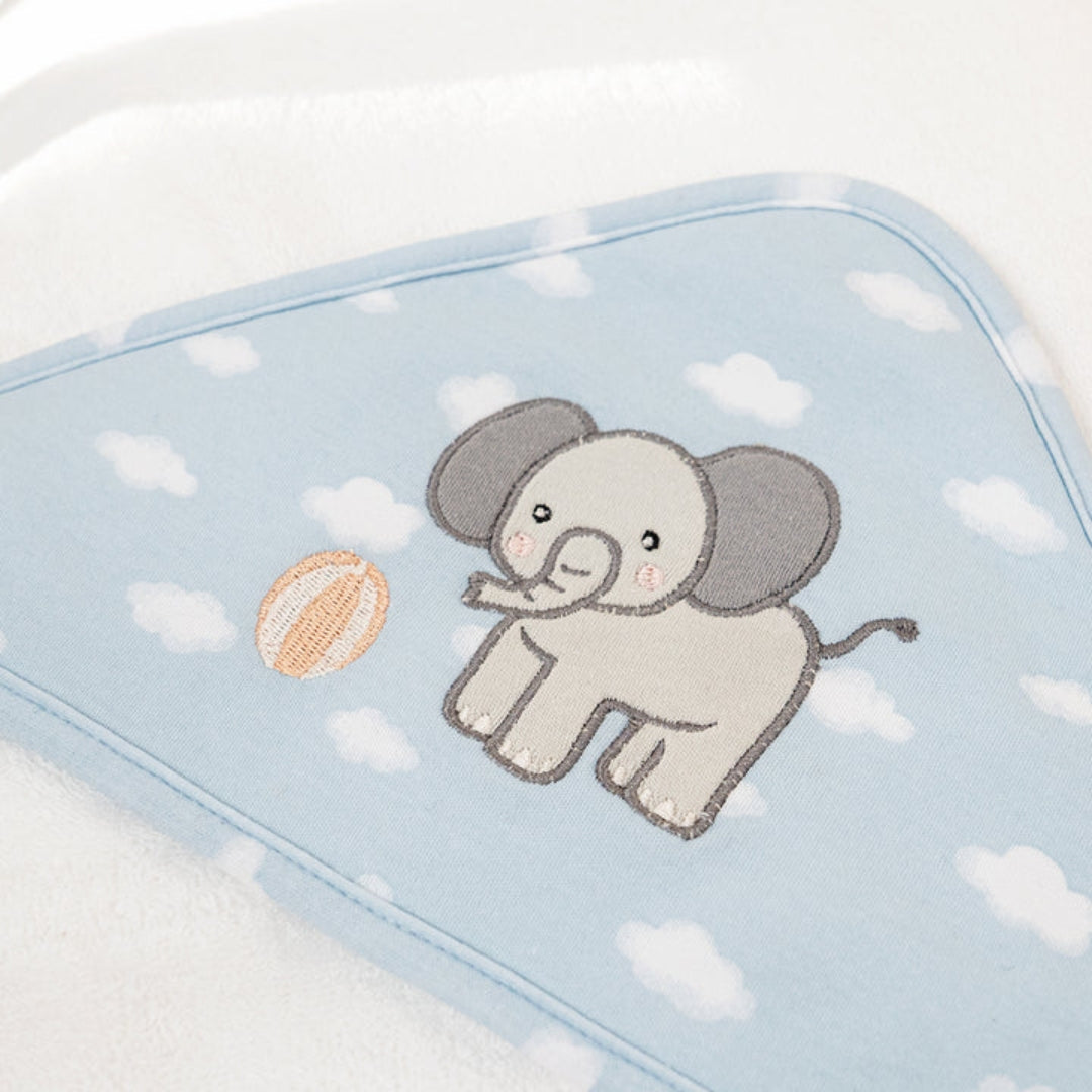 Living Textiles Hooded Towel Elephant Playtime