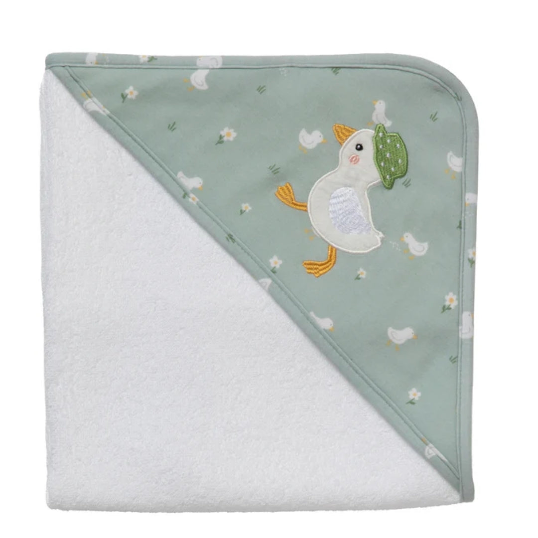 Living Textiles Hooded Towel Goosey Goosey