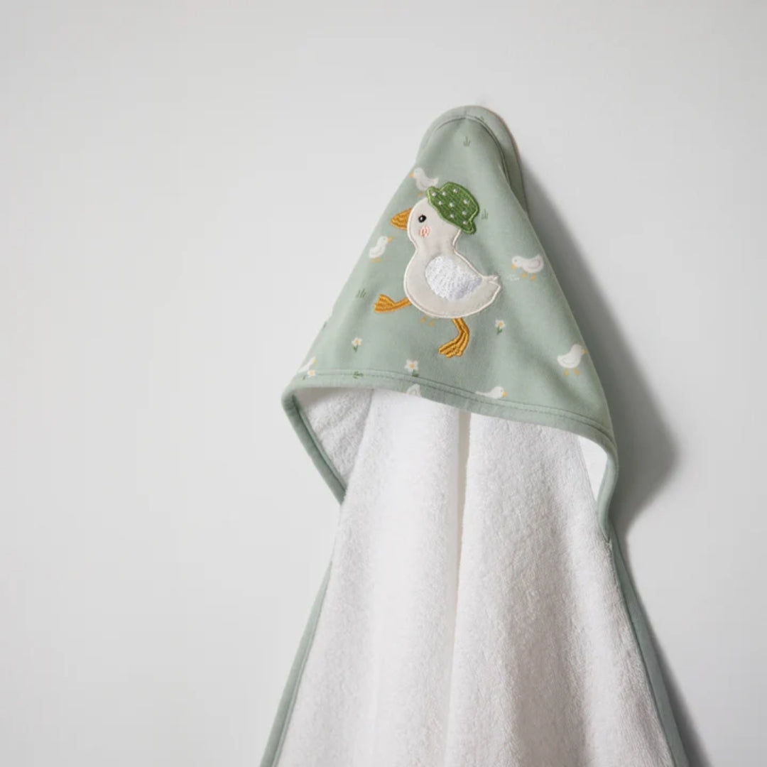 Living Textiles Hooded Towel Goosey Goosey