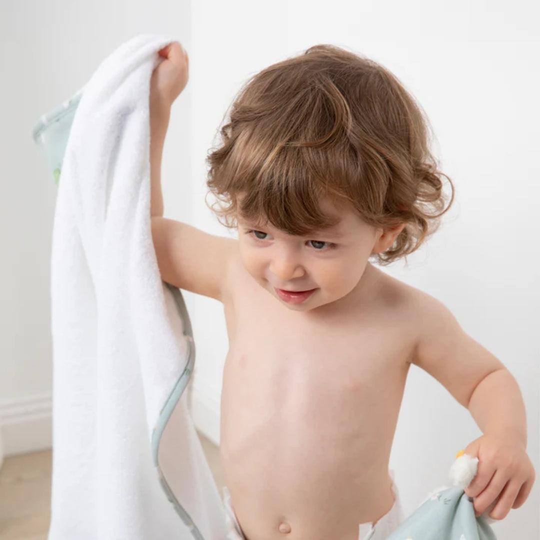 Living Textiles Hooded Towel Goosey Goosey