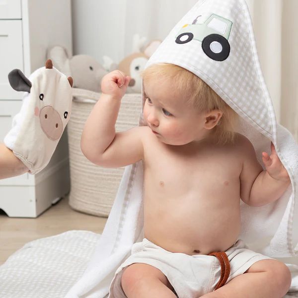 Living Textiles Hooded Towel Tractor Ride