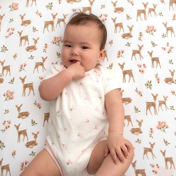 Living Textiles Jersey Cot Fitted Sheets 2pk Sophia's Garden