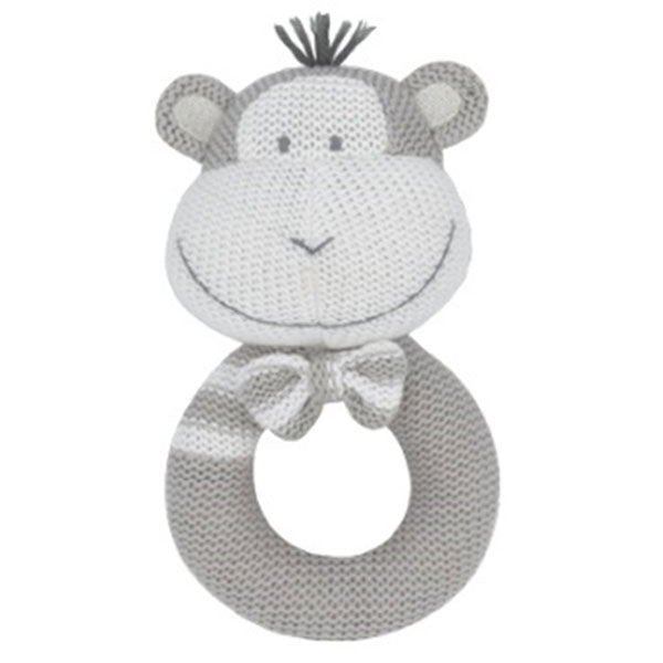 Living Textiles Knitted Rattle Max the Monkey