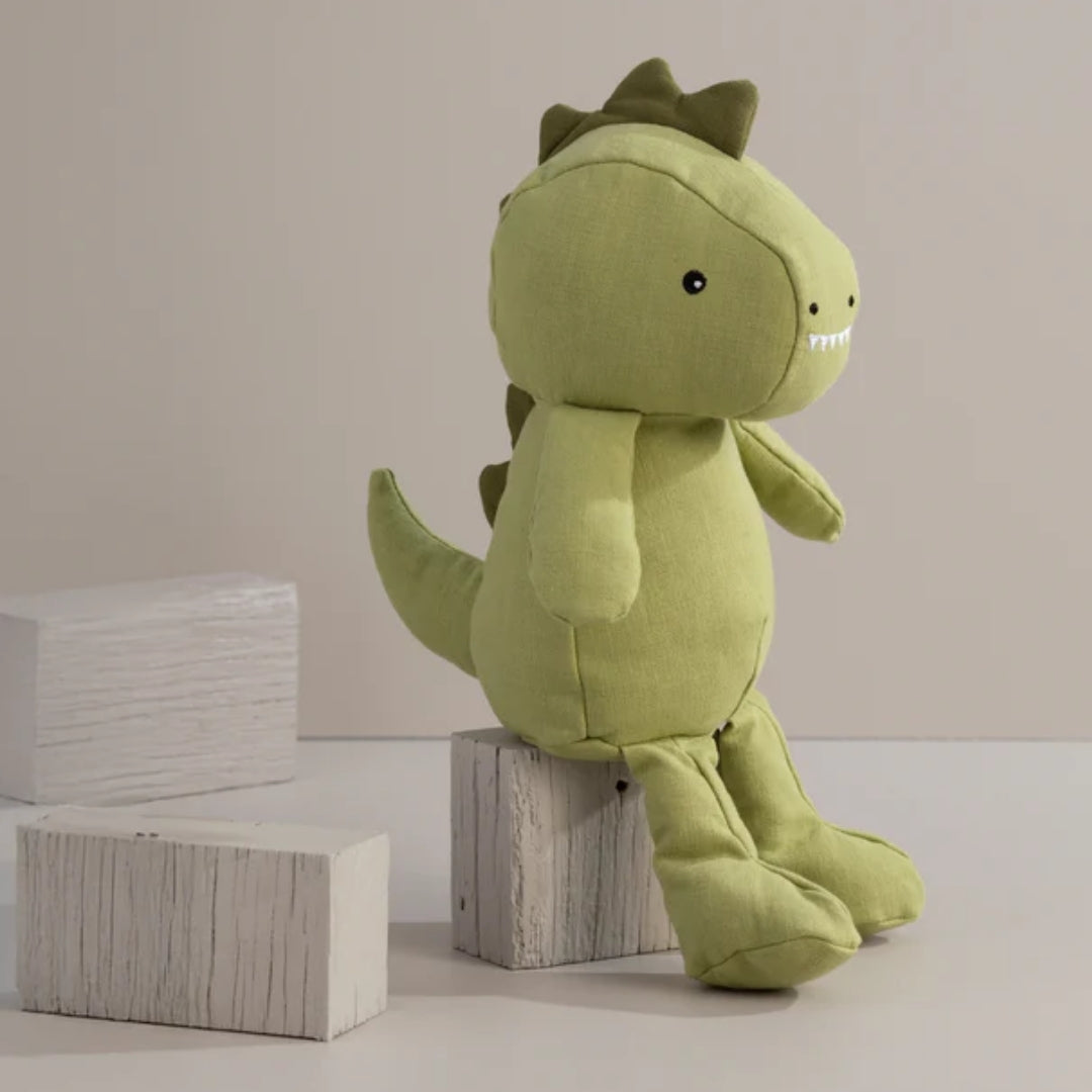 Living Textiles Animal Linen Toy Large Dennis the Dinosaur