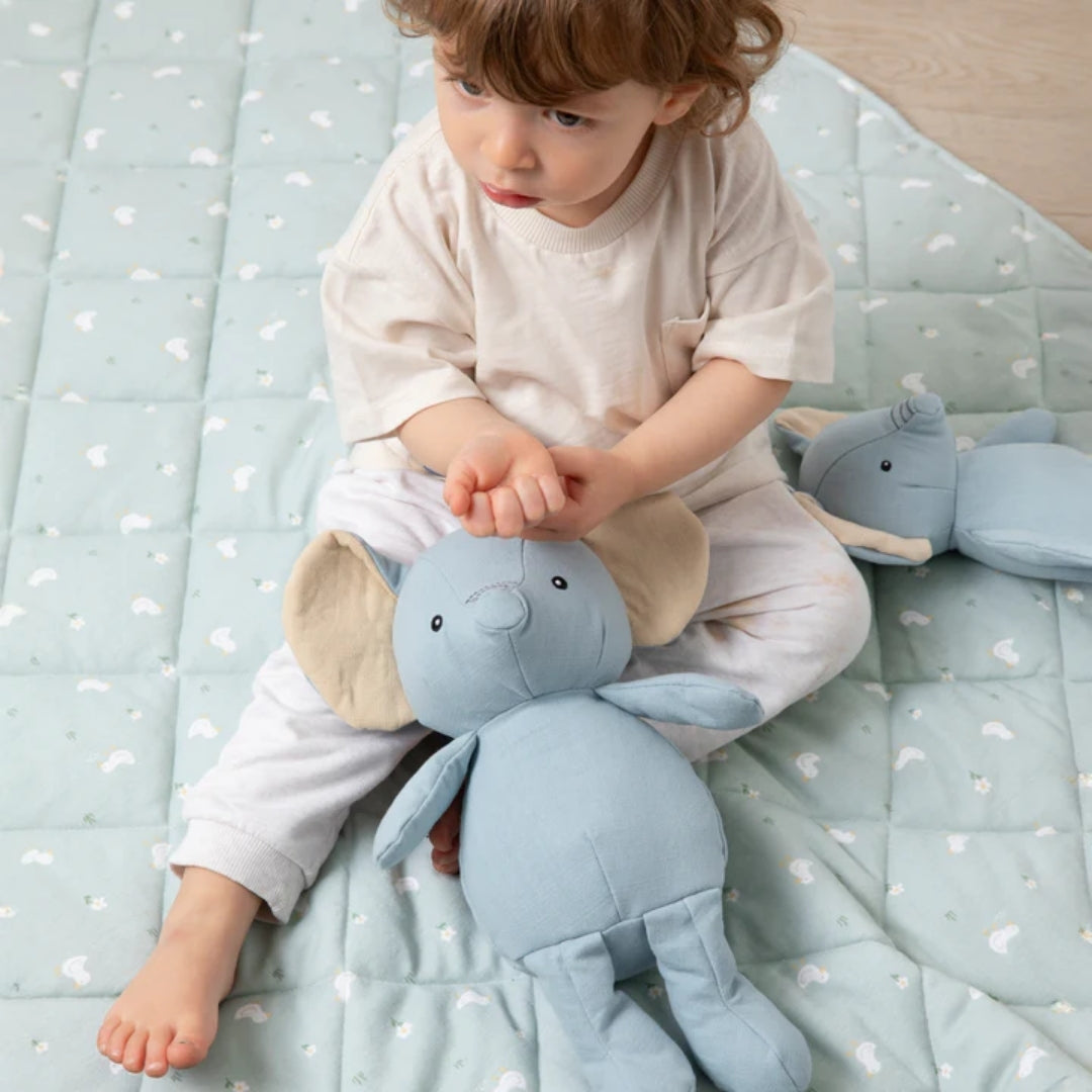 Living Textiles Animal Linen Toy Large Eddie the Elephant