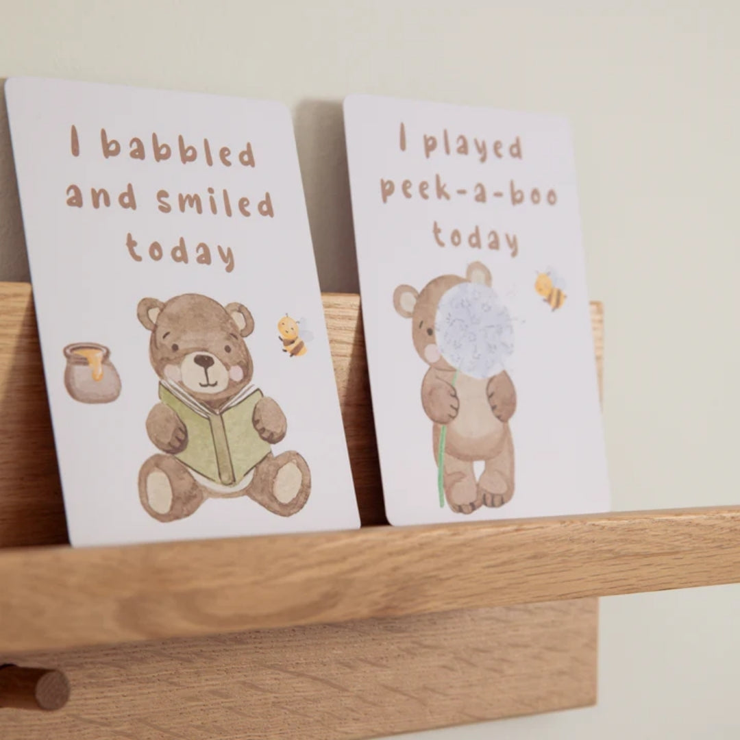 Living Textiles Milestone Cards Cuddly Bear