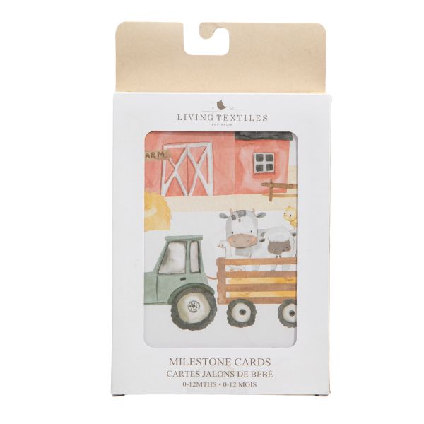 Living Textiles Milestone Cards Tractor Ride