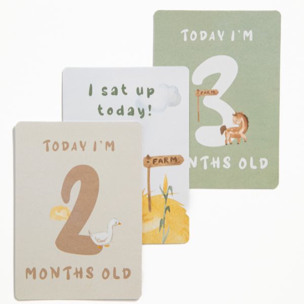 Living Textiles Milestone Cards Tractor Ride
