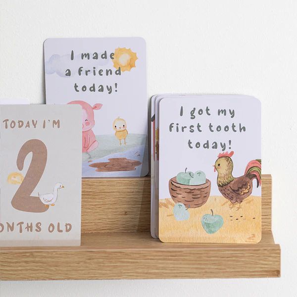 Living Textiles Milestone Cards Tractor Ride