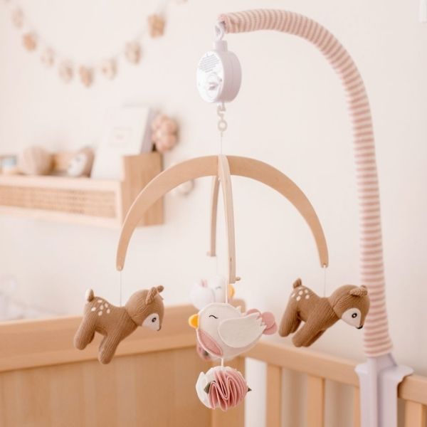 Living Textiles Musical Cot Mobile Set Sophia's Garden